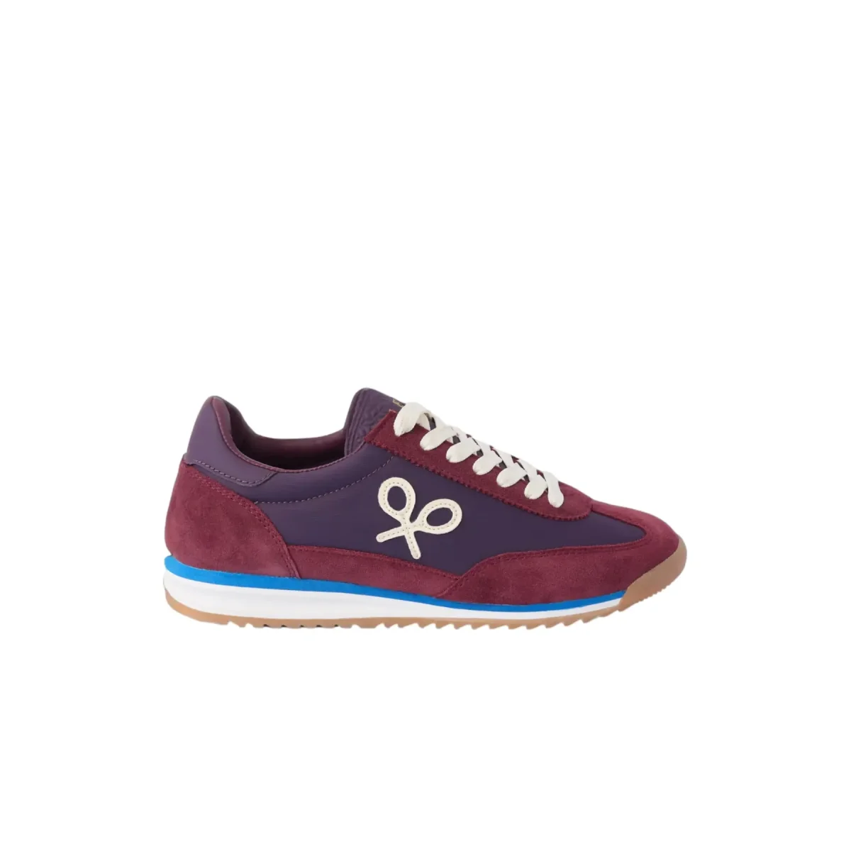 Silbon Baskets en daim et textile femme Silbon