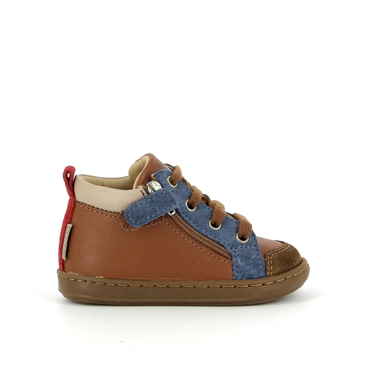 Shoo Pom Baskets bébé fille Shoo Pom Bouba bi zip nappa