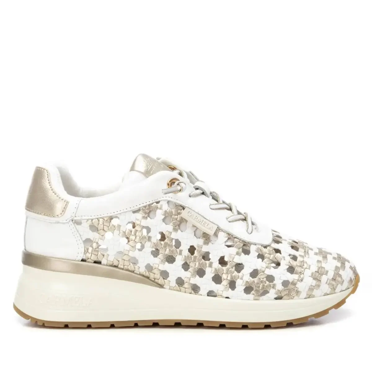Carmela Baskets design tressé avec détails métalliques femme Carmela