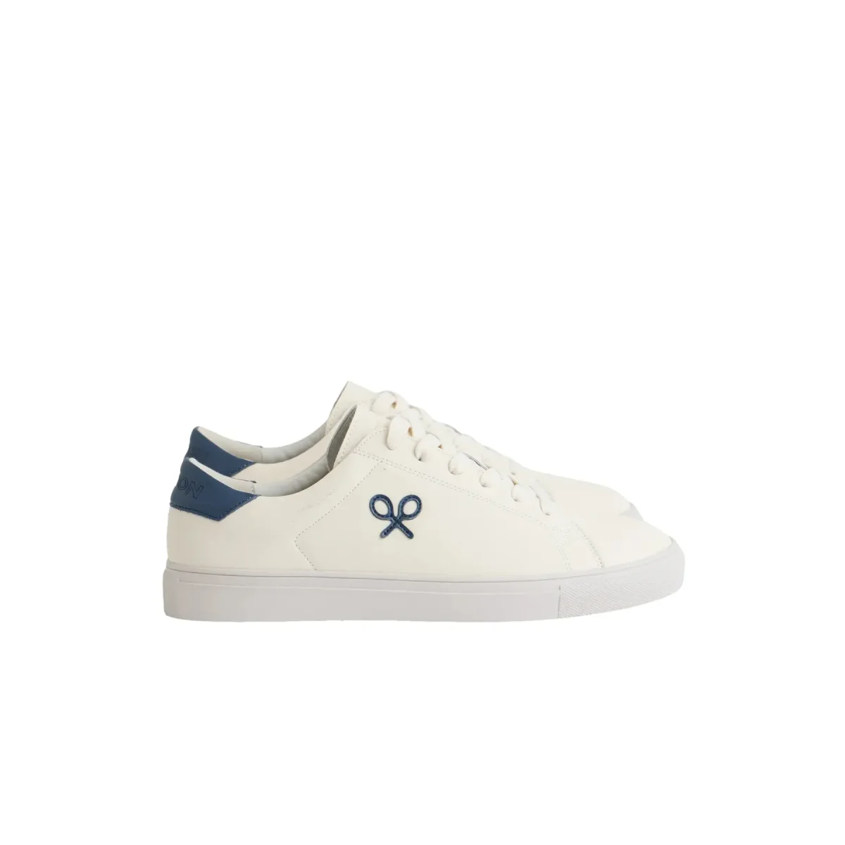 Silbon Baskets en cuir classique avec une applique raquette Silbon