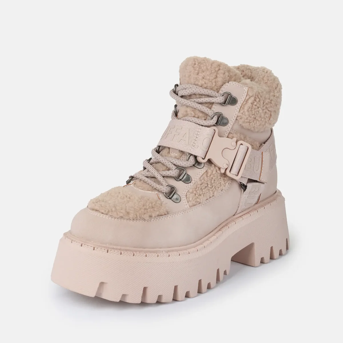 Buffalo Baskets vegan nubuck/fur femme Buffalo Aspen Com Mid Warm