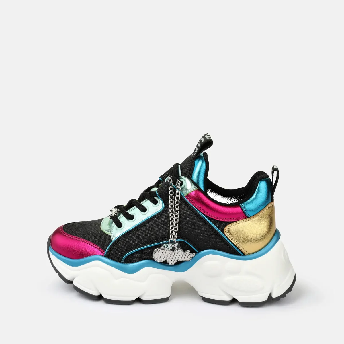 Buffalo Baskets vegan nappa/textile femme Buffalo Binary Glam